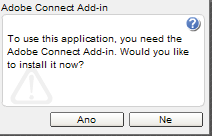 Instalace Adobe Connect Add-inu